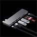 Satechi PRO HUB SLIM (1xUSB4,1xHDMI,2xUSB-A,SD/MicroSD,UHS-I up to 104MB/s, SD/SDHC/SDXC up to 2TB,1xUSB-C) - Space Grey