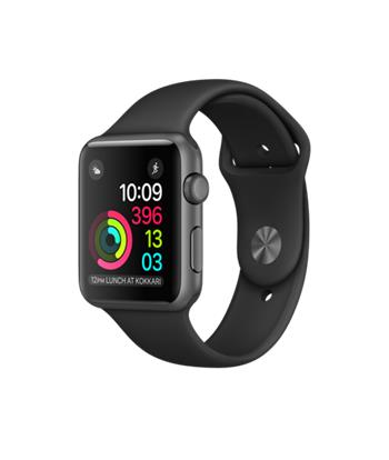 Apple Watch Series 2, 42mm Space Grey Aluminium Case with Black Sport Band