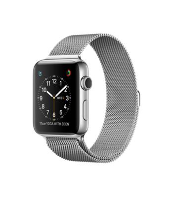 Apple Watch Series 2, 42mm Stainless Steel Case with Silver Milanese Loop