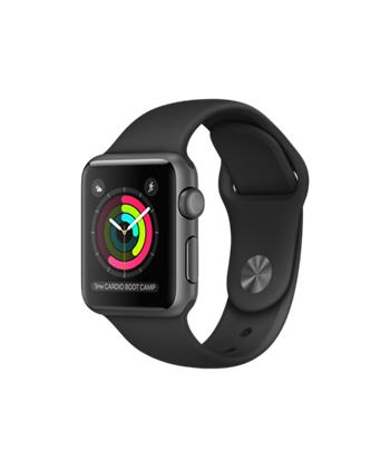 Apple Watch Series 2, 38mm Space Grey Aluminium Case with Black Sport Band