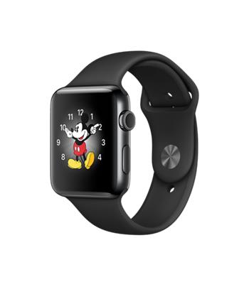 Apple Watch Series 2, 42mm Space Black Stainless Steel Case with Space Black Sport Band