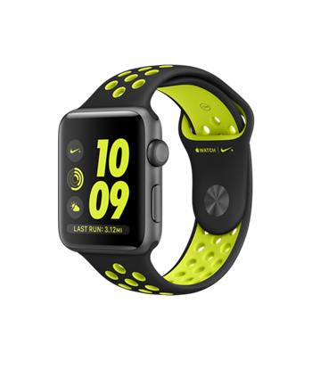 Apple Watch Nike+, 42mm Space Grey Aluminium Case with Black/Volt Nike Sport Band