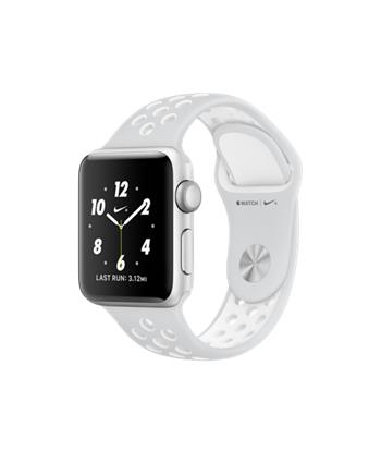 Apple Watch Nike+, 38mm Silver Aluminium Case with Platinum / White Nike Sport Band