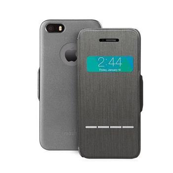 Moshi SenseCover for iPhone SE/5s/5 Steel Black