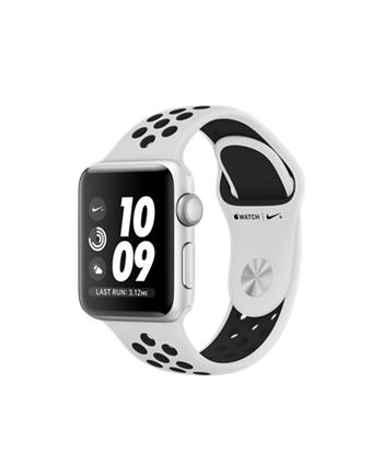 Apple Watch Nike+ GPS, 38mm Silver Aluminium Case with Pure Platinum/Black Nike Sport Band
