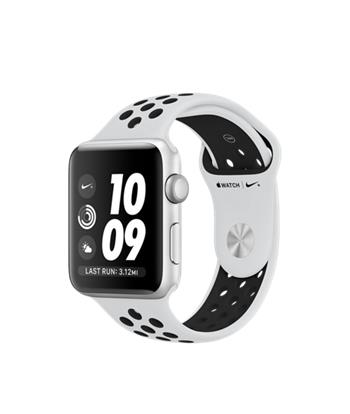 Apple Watch Nike+ GPS, 42mm Silver Aluminium Case with Pure Platinum/Black Nike Sport Band