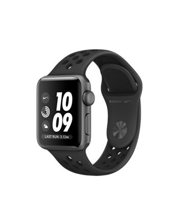Apple Watch Nike+ GPS, 38mm Space Grey Aluminium Case with Anthracite/Black Nike Sport Band