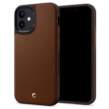 Spigen Leather Brick, brown - iPhone 12 mini