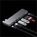 Satechi PRO HUB SLIM (1xUSB4,1xHDMI,2xUSB-A,SD/MicroSD,UHS-I up to 104MB/s, SD/SDHC/SDXC up to 2TB,1xUSB-C) - Midnight B