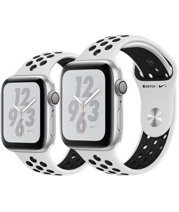 Apple Watch Nike+ Series 4 GPS, 40mm Silver Aluminium Case with Pure Platinum/Black Nike Sport Band