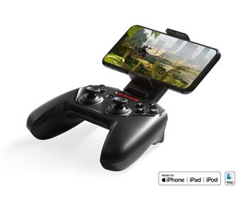 SteelSeries Nimbus+ Wireless Game Controller with phone mount