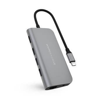 HyperDrive POWER 9 v 1 USB-C Hub – Space Gray