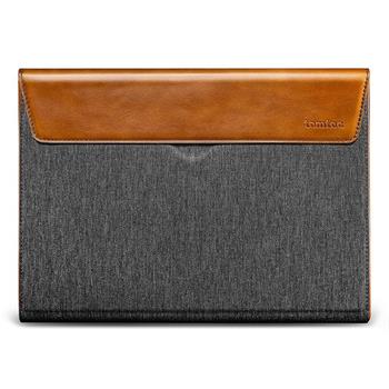 Tomtoc Premium Sleeve – 16'' MacBook Pro / Macbook Air 15" šedá, koňaková