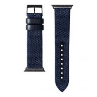 LAUT Oxford – kožený řemínek na Apple Watch 42/44 mm, napa kůže – modrý