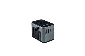 Verbatim univerzální cestovní adaptér UTA-03, 2xUSB-C, 2x USB-A, PD 30W, QC3.0