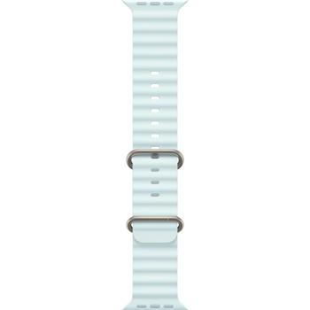 Apple Watch 49mm Ice Blue Ocean Band - Natural Titanium Finish