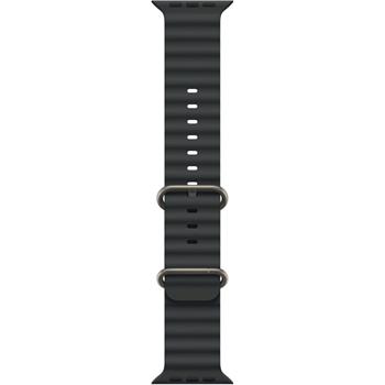 Apple Watch 49mm Black Ocean Band - Natural Titanium Finish