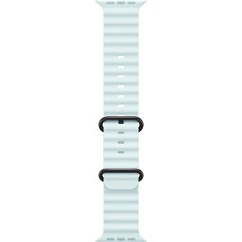Apple Watch 49mm Ice Blue Ocean Band - Black Titanium Finish