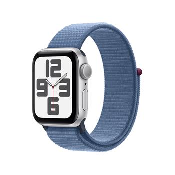Apple Watch SE GPS 40mm Silver Aluminium Case with Winter Blue Sport Loop_rozbaleno