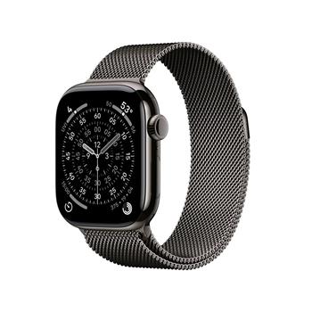 Apple Watch Series 11 GPS + Cellular 42mm Slate Titanium Case with Slate Milanese Loop