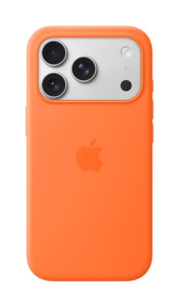 Apple iPhone 17 Pro Silicone Case with MagSafe – Orange