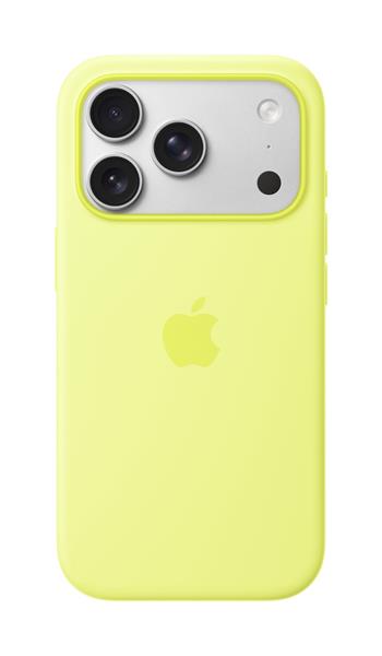 Apple iPhone 17 Pro Silicone Case with MagSafe – Neon Yellow