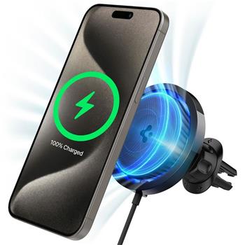 Spigen OneTap Pro 3 Cryomax MagSafe Car Wireless Charger (Air Vent), black