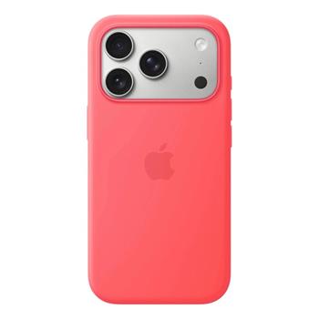 Apple iPhone 17 Pro Silicone Case with MagSafe – Bright Guava