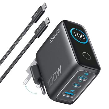 Anker 100W, 2x USB-C, 1x USB s kabelem USB-C/USB-C